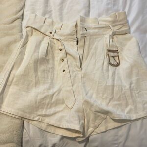 brand New white linen shorts!